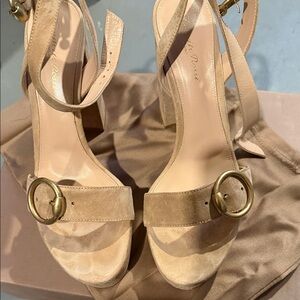 Gianvito Rossi Camoscio high heeled sandal